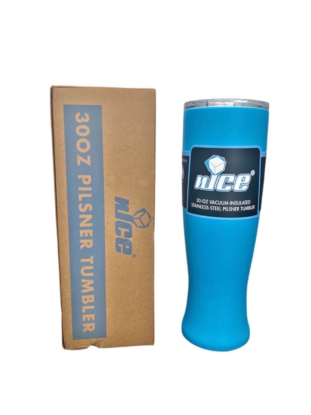 NICE 30 oz Vacuum-Insulated Stainless-Steel Pilsner Tumbler